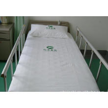 Hospital Medical White Bedsheet with Anti Chlorine Wash